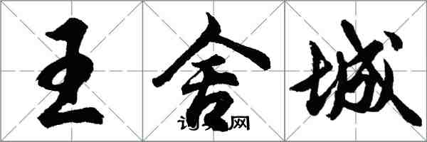 胡問遂王舍城行書怎么寫