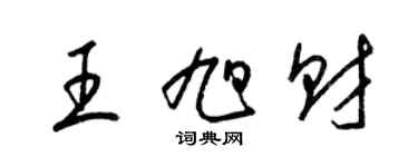 梁錦英王旭財草書個性簽名怎么寫