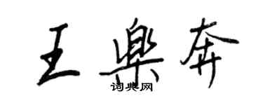 王正良王樂奔行書個性簽名怎么寫