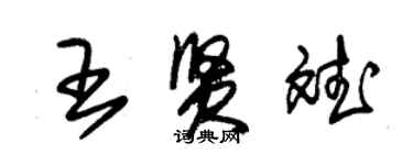 朱錫榮王賢斌草書個性簽名怎么寫