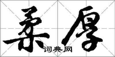 胡問遂柔厚行書怎么寫