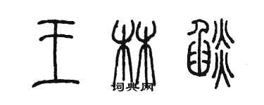 陳墨王林焰篆書個性簽名怎么寫