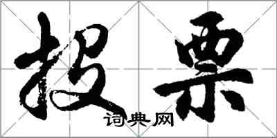 胡問遂投票行書怎么寫