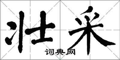 翁闓運壯采楷書怎么寫