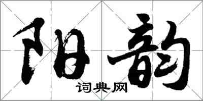 胡問遂陽韻行書怎么寫