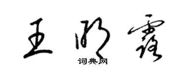 梁錦英王明露草書個性簽名怎么寫