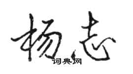 駱恆光楊志行書個性簽名怎么寫