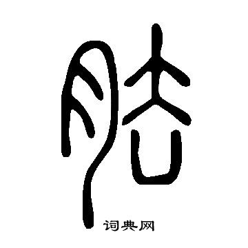 說文解字寫的胠
