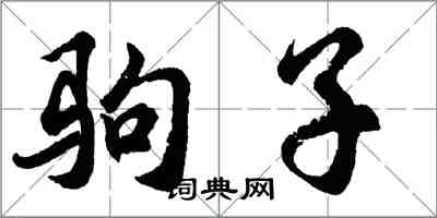 胡問遂駒子行書怎么寫