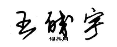朱錫榮王皎宇草書個性簽名怎么寫