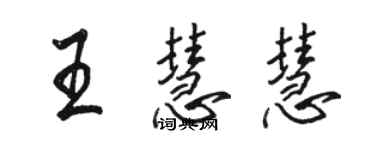 駱恆光王慧慧行書個性簽名怎么寫