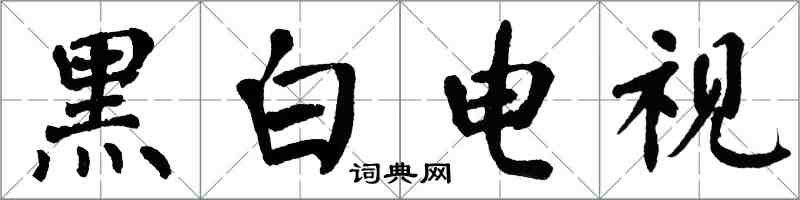 翁闓運黑白電視楷書怎么寫