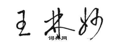 駱恆光王林妙草書個性簽名怎么寫