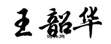 胡問遂王韶華行書個性簽名怎么寫