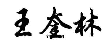 胡問遂王奎林行書個性簽名怎么寫