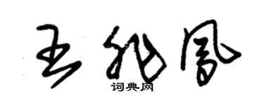 朱錫榮王非鳳草書個性簽名怎么寫