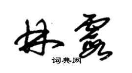 朱錫榮林霞草書個性簽名怎么寫