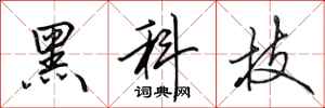 田英章黑科技行書怎么寫