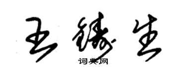 朱錫榮王鑄生草書個性簽名怎么寫