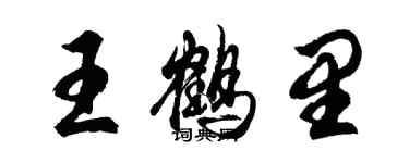 胡問遂王鶴里行書個性簽名怎么寫