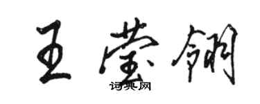 駱恆光王瑩翎行書個性簽名怎么寫