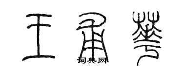 陳墨王甫華篆書個性簽名怎么寫