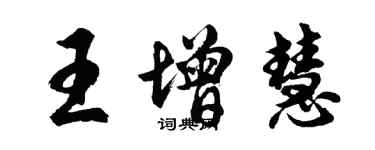 胡問遂王增慧行書個性簽名怎么寫