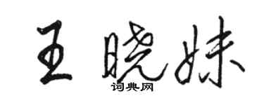 駱恆光王曉妹行書個性簽名怎么寫