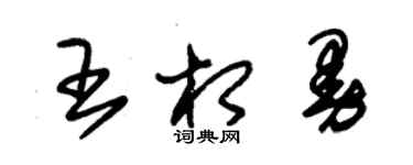 朱錫榮王相曼草書個性簽名怎么寫