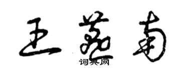 曾慶福王燕南草書個性簽名怎么寫