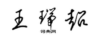 梁錦英王瑞超草書個性簽名怎么寫