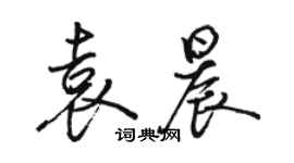 駱恆光袁晨行書個性簽名怎么寫
