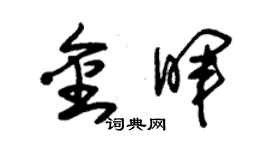 朱錫榮金暉草書個性簽名怎么寫