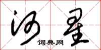 朱錫榮河星草書怎么寫