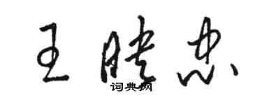 駱恆光王映忠草書個性簽名怎么寫