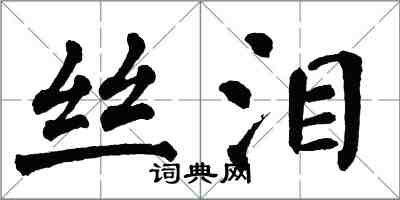 翁闓運絲淚楷書怎么寫