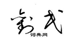 梁錦英劉民草書個性簽名怎么寫