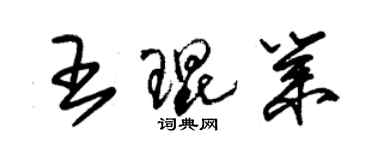 朱錫榮王琨業草書個性簽名怎么寫