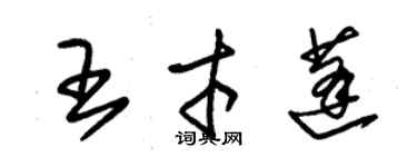 朱錫榮王才蓬草書個性簽名怎么寫