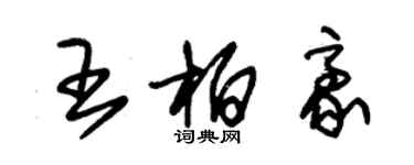 朱錫榮王柏豪草書個性簽名怎么寫