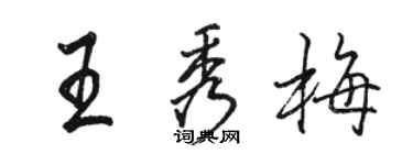 駱恆光王秀梅行書個性簽名怎么寫