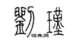 陳墨劉瑾篆書個性簽名怎么寫
