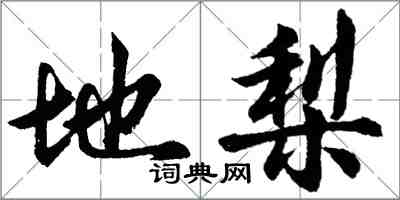 胡問遂地梨行書怎么寫