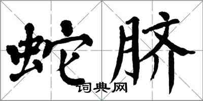 翁闓運蛇臍楷書怎么寫