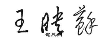 駱恆光王映蘇草書個性簽名怎么寫