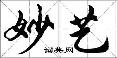 胡問遂妙藝行書怎么寫