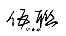 朱錫榮伍聯草書個性簽名怎么寫