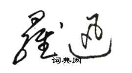 駱恆光羅迅草書個性簽名怎么寫