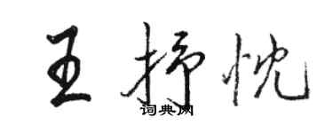 駱恆光王抒忱行書個性簽名怎么寫