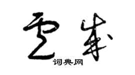 曾慶福盧成草書個性簽名怎么寫